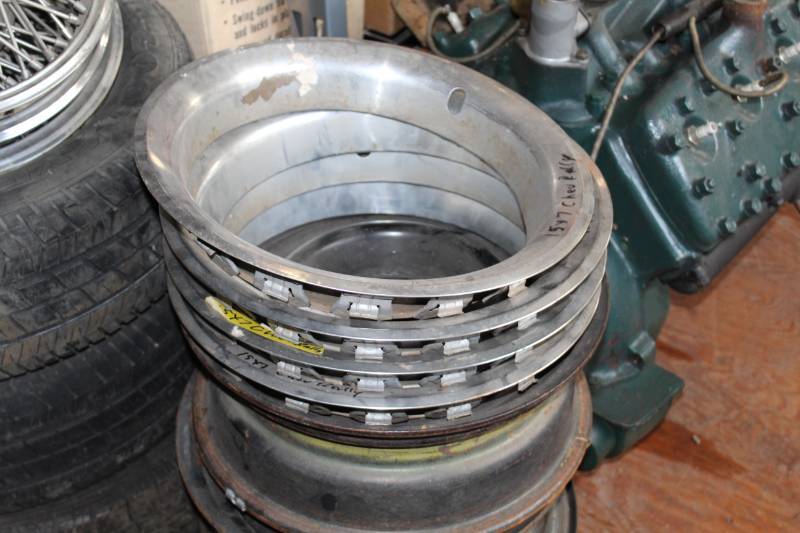 lot 136 image: Lot of (4) 15x7 Chevrolet Rally Trim Rings