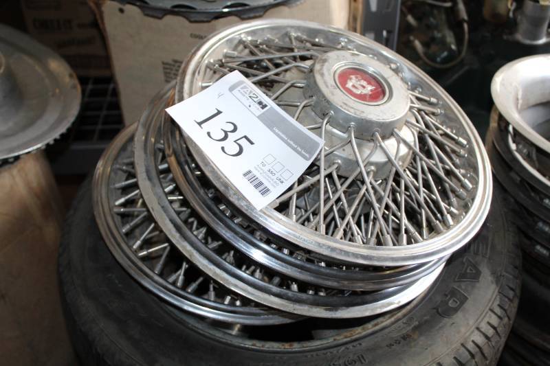 lot 135 image: Lot of (4) Hubcaps