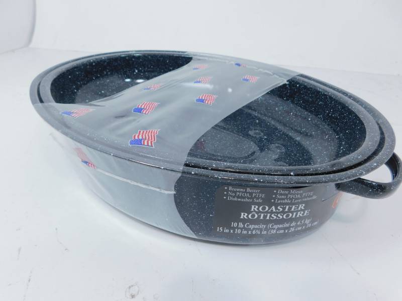 lot 15 image: Graniteware 10 lb Capacity Roaster