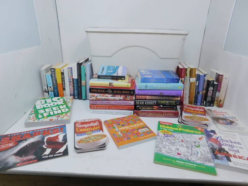 lot 48 image: Bin Full Of Many Miscellaneous Books