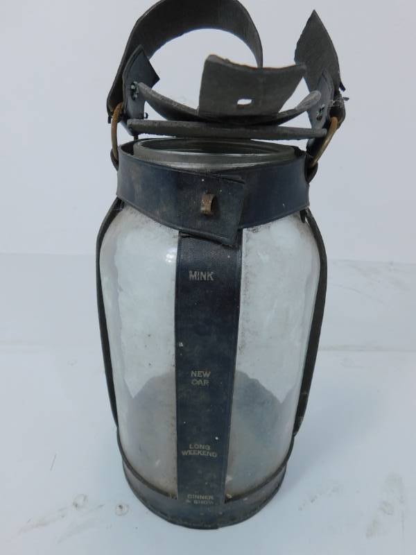 lot 58 image: Vintage Hand Blown Bank