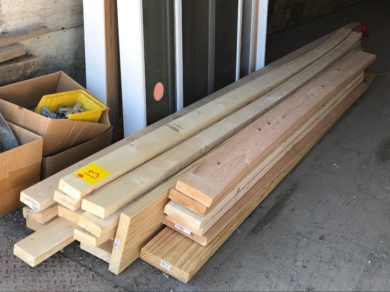 lot 13 image: Lot Of Unused 8ft  10ft  12ft  16ft Lumber