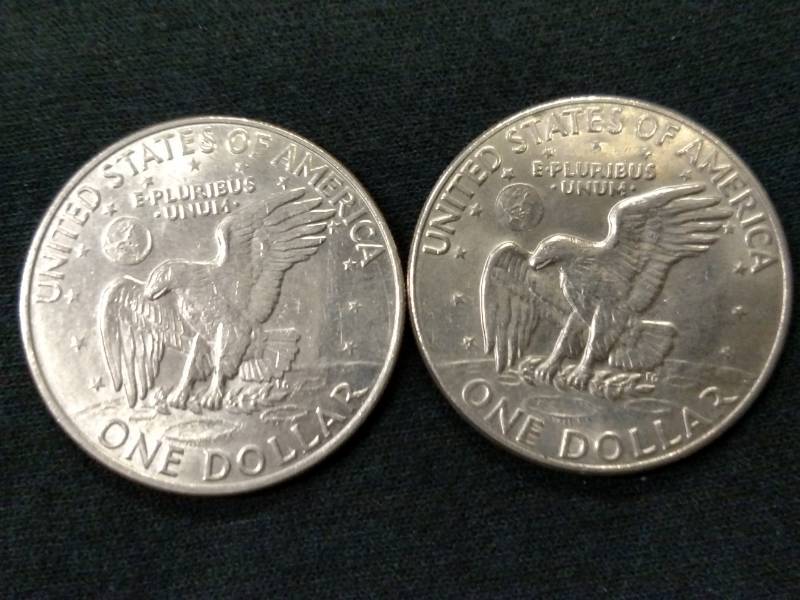 1972 D & 1974 D Eisenhower Dollars...
