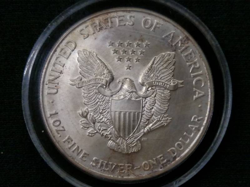 2000 Painted Silver Eagle, One Ounc...