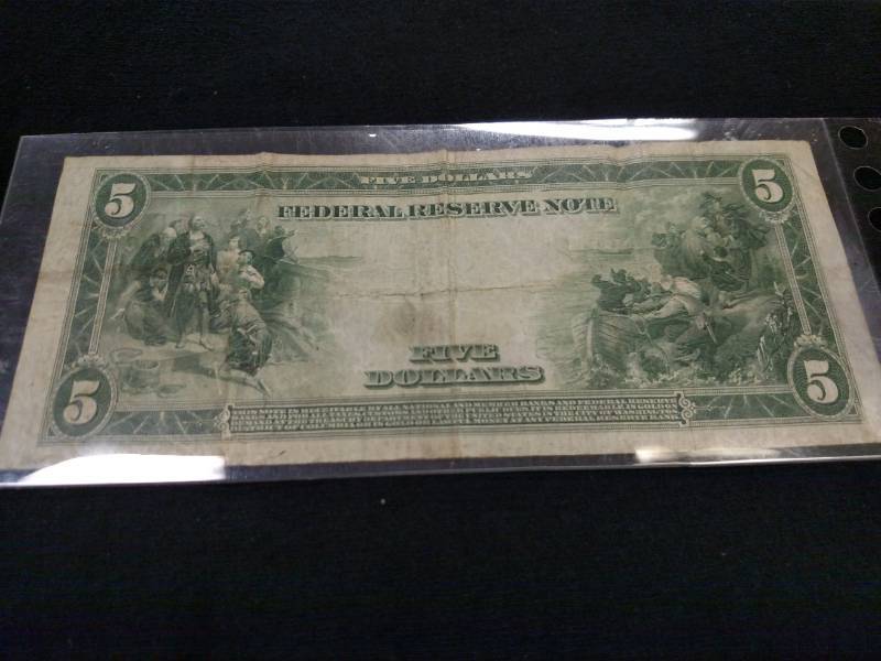 1914 Large Size Five Dollars Federa...