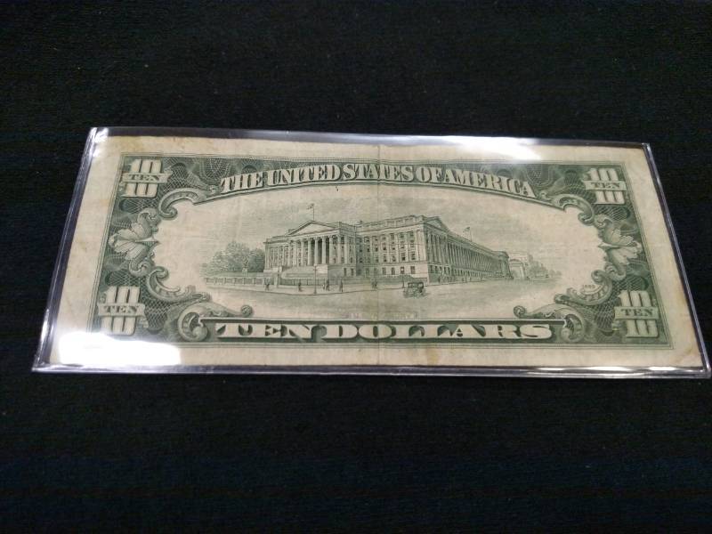 1950 C Ten Dollars Federal Reserve ...