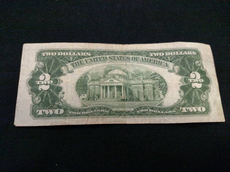 1953 A Two Dollars Red Seal Note...