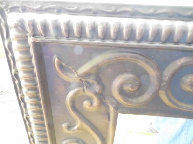 lot 104 image: Metal Mirror