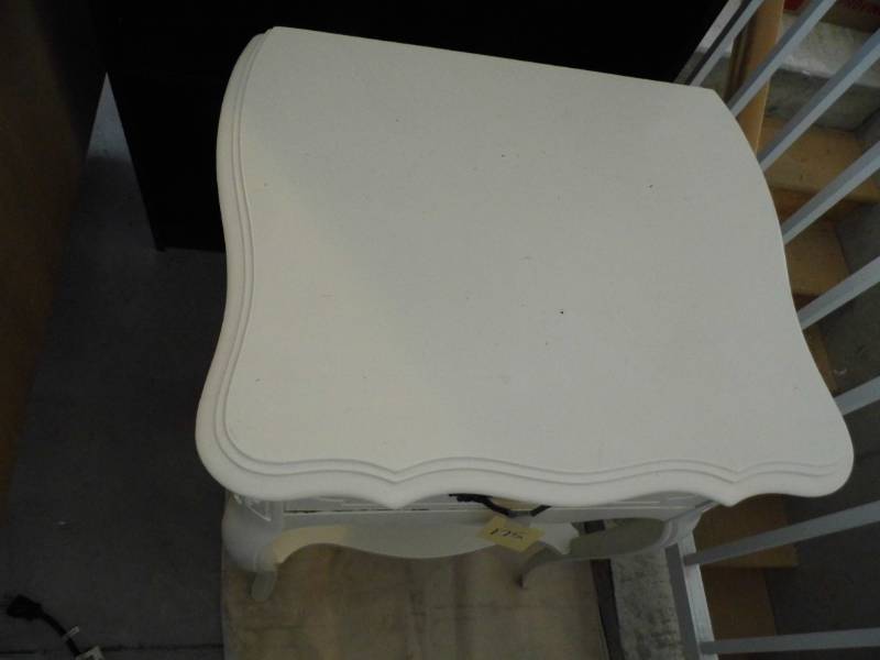 lot 175 image: White Nightstand