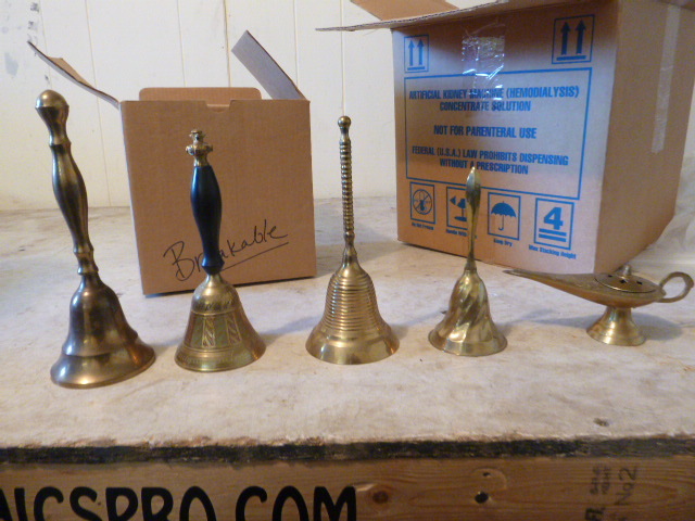 lot 103 image: Collectible Brass Bells