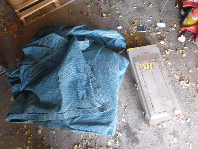 lot 179 image: Mesh Tarp and Electrical Box