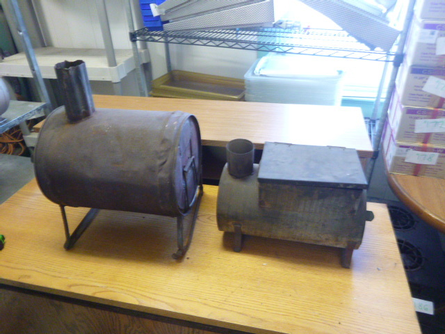 lot 187 image: 2 Homemade Box Stoves