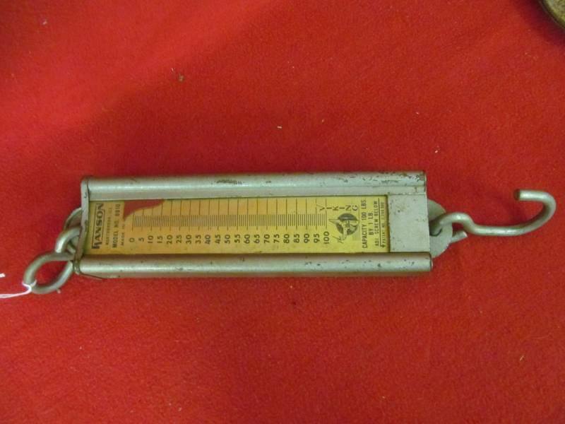 lot 128 image: Hanson 100# spring scale