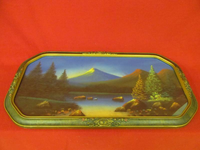 lot 193 image: Vintage Charcoal Landscape picture, very eye catching