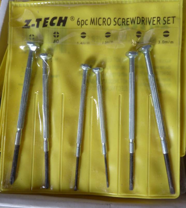 25 micro screwdriver sets - 6 pieces in each