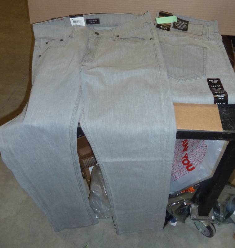 2 new pair Adam Levine jeans - 34x34 - grey