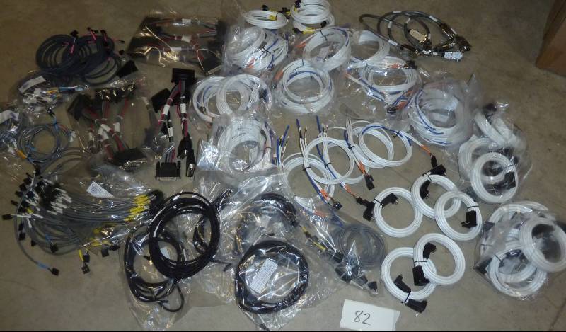 another large lot of electronics  computer cabling, all new