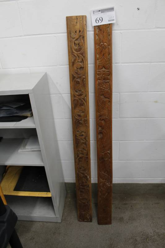 Lot of (2) Decorative Wood Trim