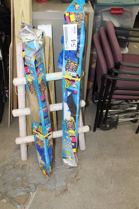 Lot of (2) Quality 23ft. Serpent Kites