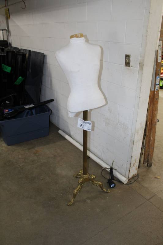 Standing Mannequin w Gold Base