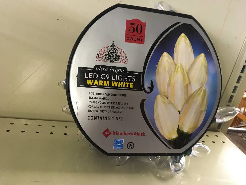 LED C9 Lights Warm White 50 Count
