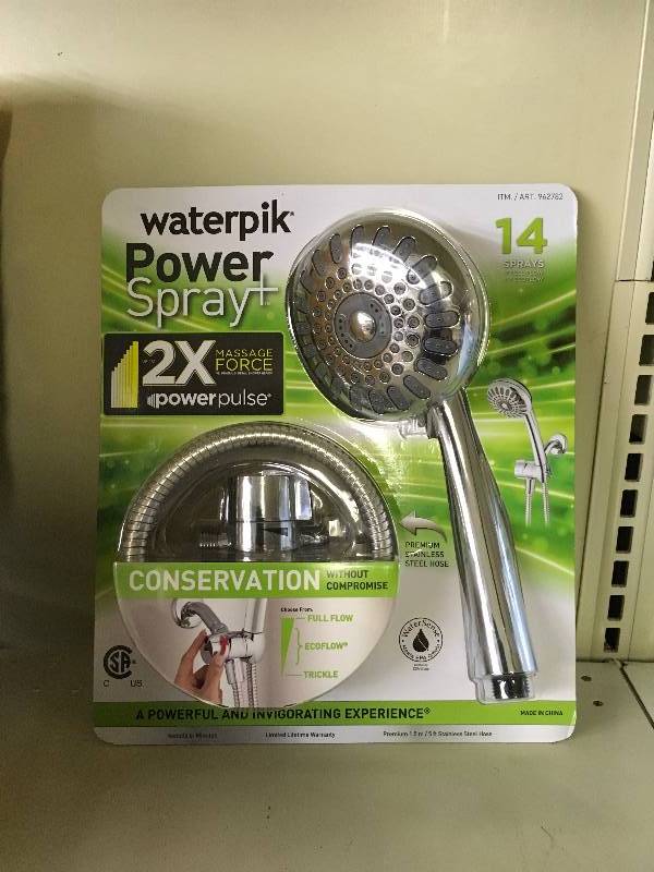 Waterpik Cayman Shower Head, Retail $29.99