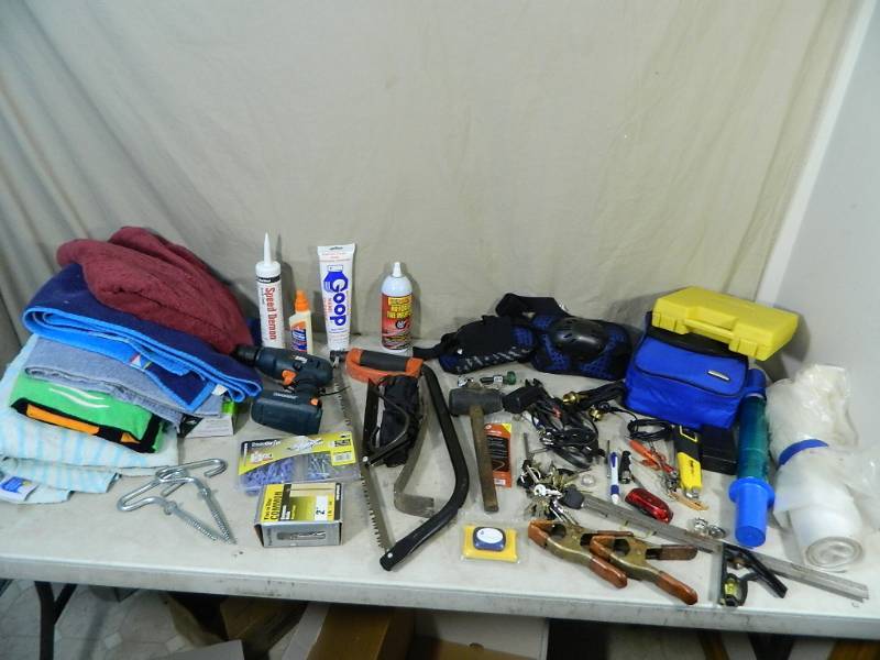 lot 151 image: Tools, Hardware, Shop Towels, Etc