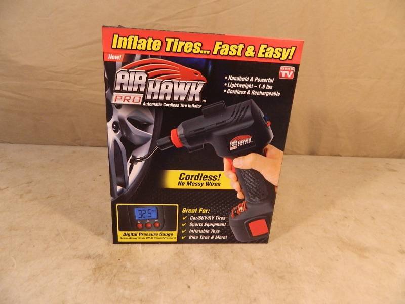 lot 10 image: New Air Hawk Pro Automatic Cordless Tire Inflator