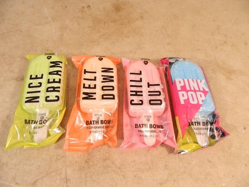 lot 12 image: 4 New Victorias Secret Popsicle Bath Bombs