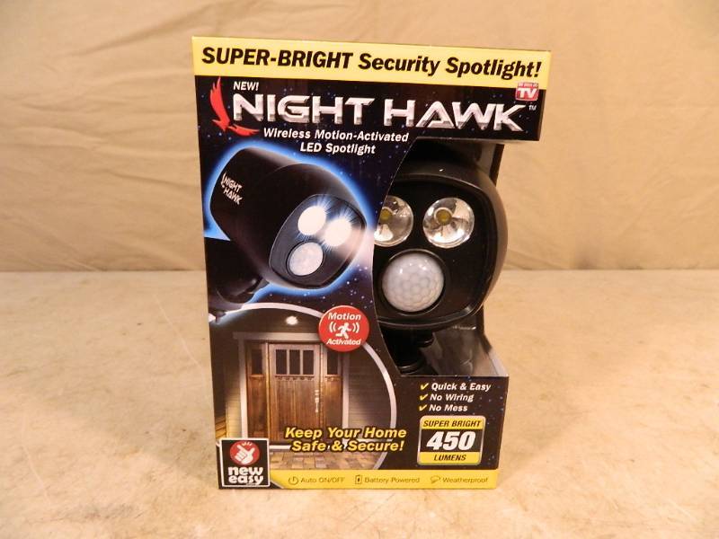 lot 17 image: New Night Hawk Motion Activated Wireless LED Spotlight