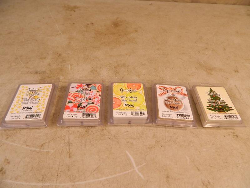 lot 21 image: 5 New Packages of Primal Elements Wax Melts