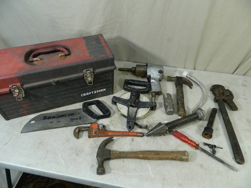 lot 68 image: Hand Tools and Toolbox