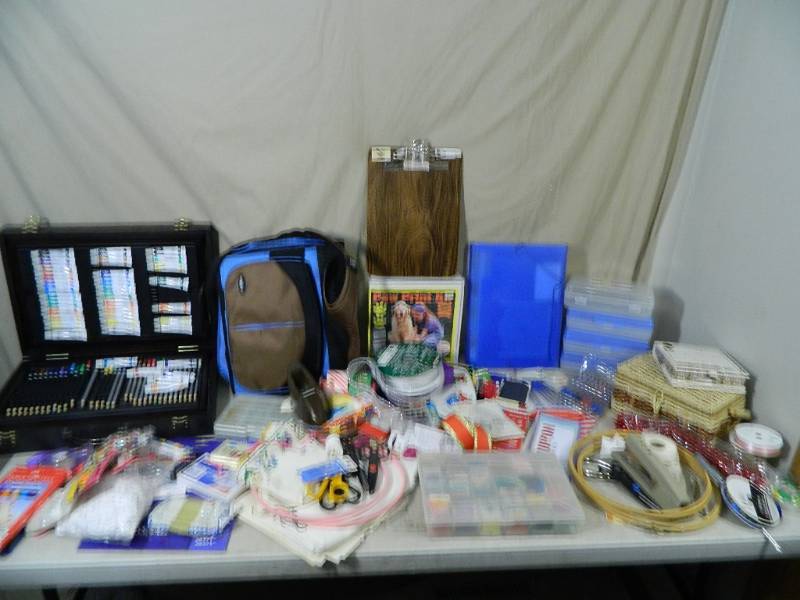 lot 126 image: Large Lot of Crafts, Office, Etc