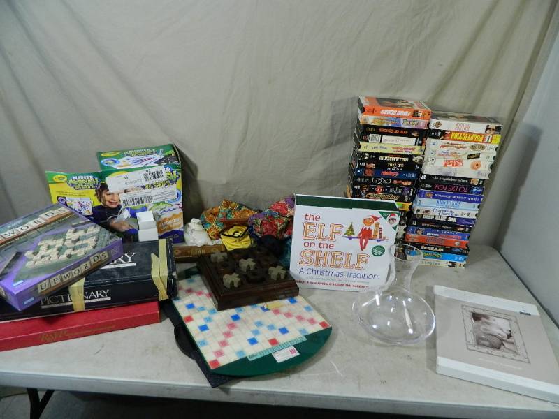 lot 129 image: Elf on a Shelf, Movies, Games, Etc