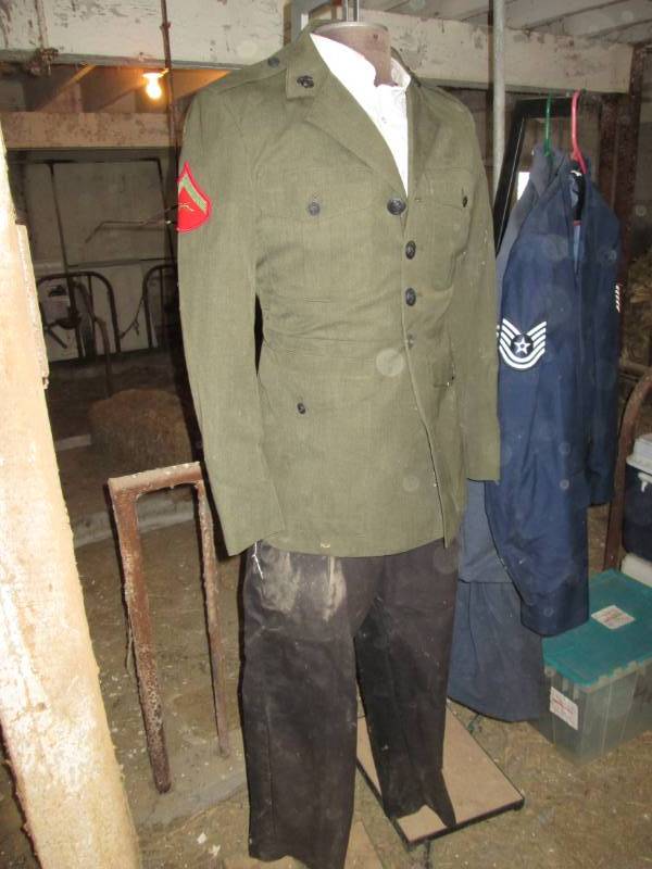 lot 49 image: 3 millitary uniforms...