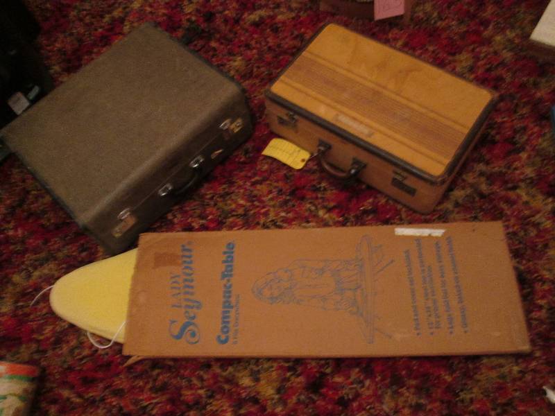 lot 165 image: Vintage luggage and ironing board...