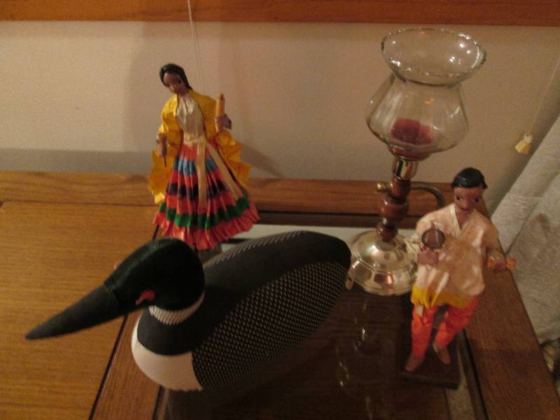 lot 196 image: Loon and other figures...