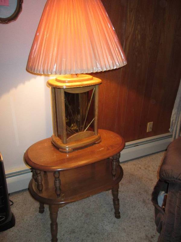 lot 216 image: Lamp and table stand...