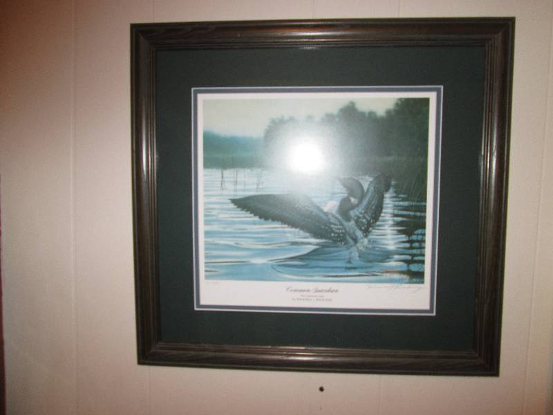 lot 333 image: Loon Picture signed by Randall J Ra...