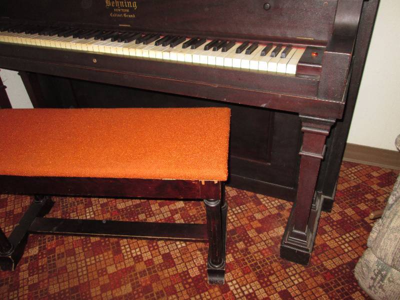 lot 335 image: Behning New York Cabinet Grand Pian...