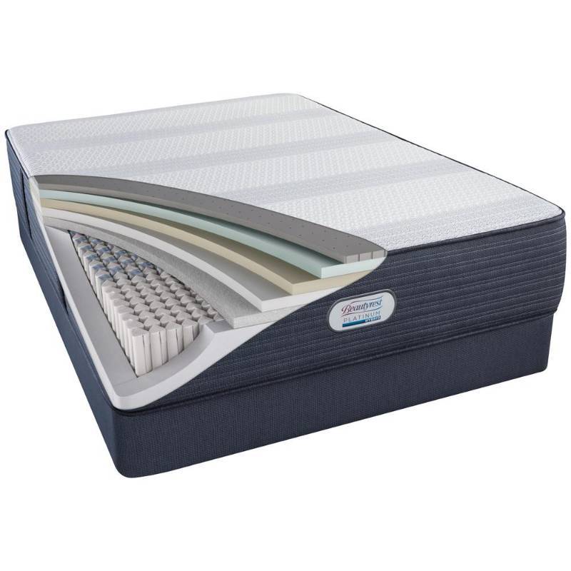 lot 26 image: NEW, Beautyrest Platinum Hybrid Crescent Valley Luxury Firm King Mattress and Box Springs
