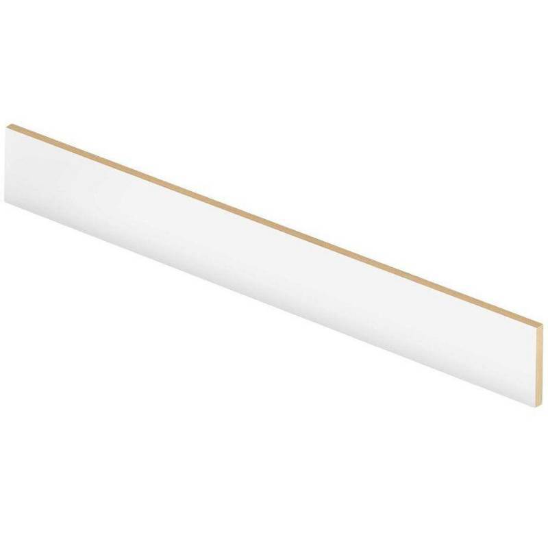 lot 28 image: 6 Cases of White 47 in. Long x 12 in. Deep x 7-38 in. Height Laminate Riser to be Used with Cap A Tread