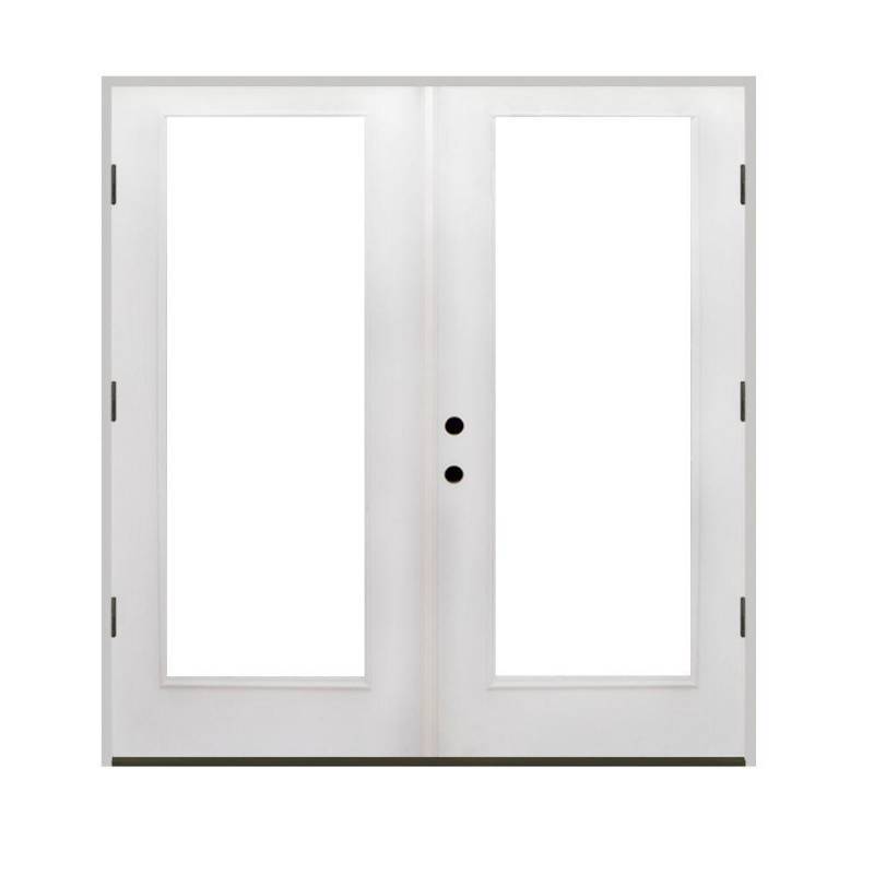 lot 51 image: Steves & Sons 48 in. x 80 in. Premium Prehung Left-Hand Outswing Primed White Fiberglass Patio Door