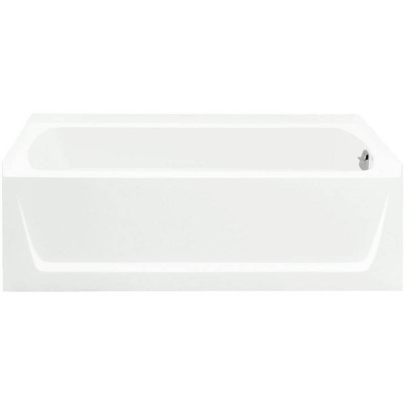 lot 59 image: Sterling Ensemble 5 ft. Right Drain Bathtub in White, Model 71171120-0