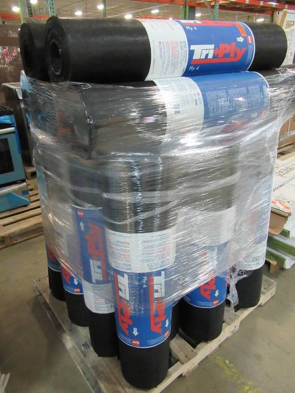 lot 19 image: GAF Tri-Ply Ply 4 3.28 ft. x 161.8 ft. (500 sq. ft.) Standard Interply Low Slope Roofing Roll For Built-Up Roofing Systems