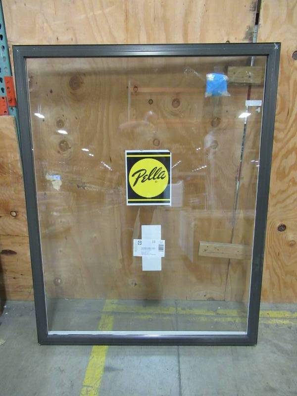 lot 75 image: Pella 48 in. x 60 in x 3 14. Casement Picture Window.