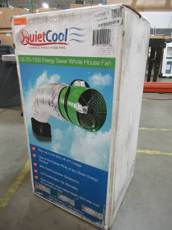 lot 66 image: Quietcool Energy Saver ES-1500 Advanced Direct Drive Whole House Fan, Model QC-ES-1500