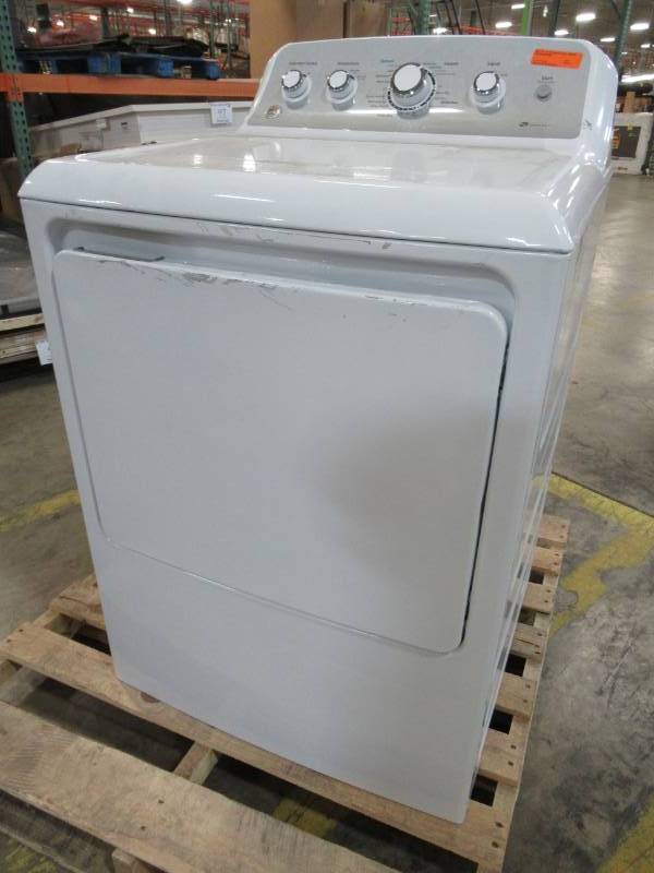 lot 34 image: GE 7.2-cu ft Electric Dryer (White) GTD45EASJWS - BAD TIMER STOPS WORKING.