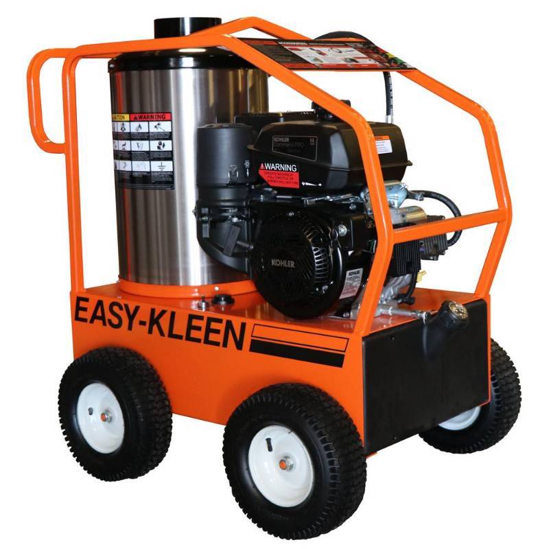 lot 1 image: Easy-Kleen Commercial 4000 PSI 3.5 GPM 12-Volt Kohler Gas Driven Hot Water Pressure Washer