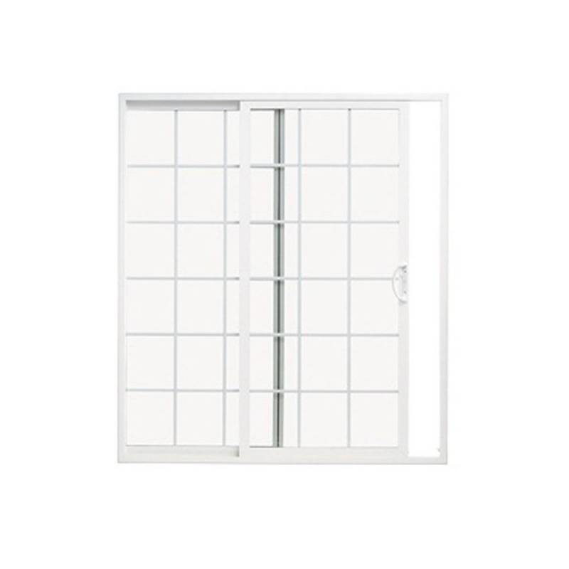 lot 7 image: ThermaStar by Pella Grilles Between The Glass White Vinyl Sliding Patio Door With Insulating Core (Common 72-in X 80-in Actual 70.75-in x 79.5-in) 748171613413